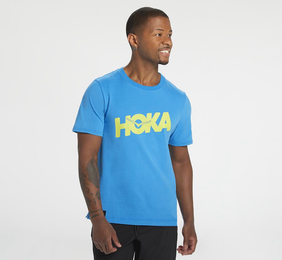 Hoka One One Košele Panske Modre - Brand - 41067-KERC